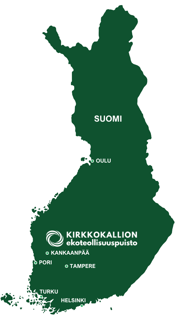 Kirkkokallion ekoteollisuuspuisto kartalla FI